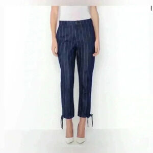 Parker Smith "Tori" denim trouser with a pinstripe pattern, size 26 casual